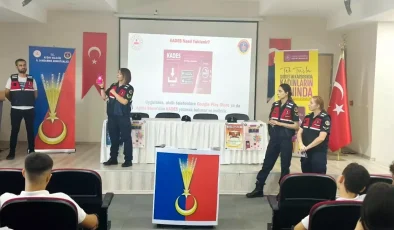 Jandarma, Öğrencilere Eğitim Verdi